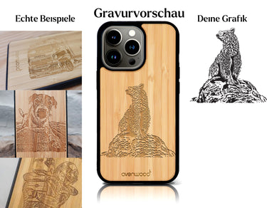 INDIVIDUELL iPhone 15 Pro Bambus-Kunststoff